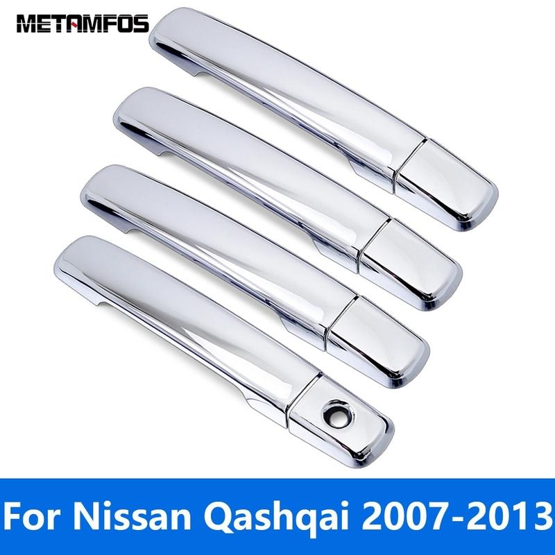 Side Door Handle Cover Trim For Nissan Qashqai 2007-2010 2011 2012 2013 Chrome Protection Cap Exterior Accessories Car Styling