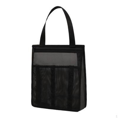 Compact Mesh Shower Tote Bag 10x3.5x12.01" for College Dorms and Camps