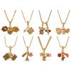 Retro Style Dripping Oil DIY Girl Fox Pendant Necklace Cute Versatile Heavy Industry Design Jewelry Woman