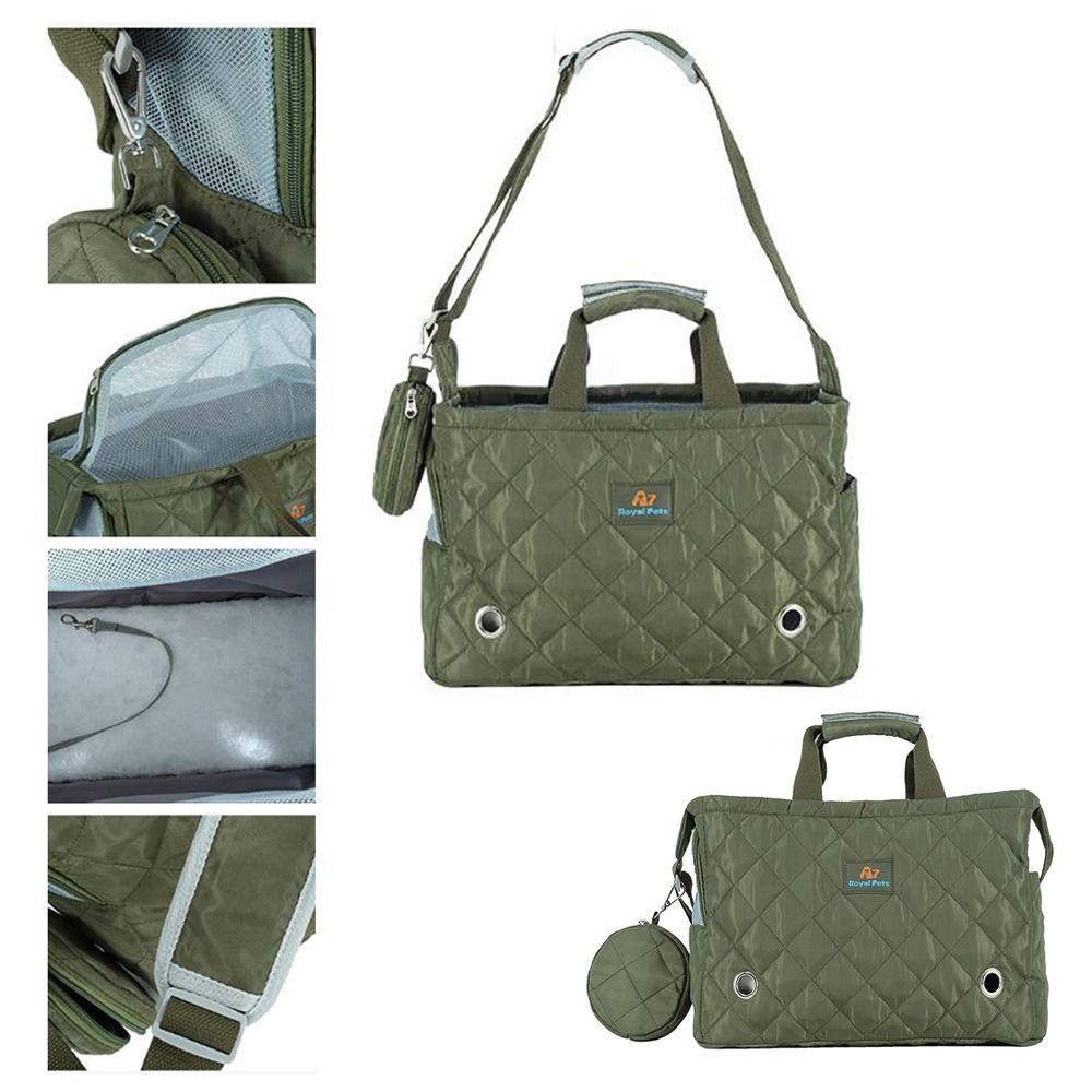 

Дышащая сумка для домашних животных, портативная, для путешествий на открытом воздухе, для щенков, собак, удобная сумка для домашних животных, для кошек и щенков зелёный