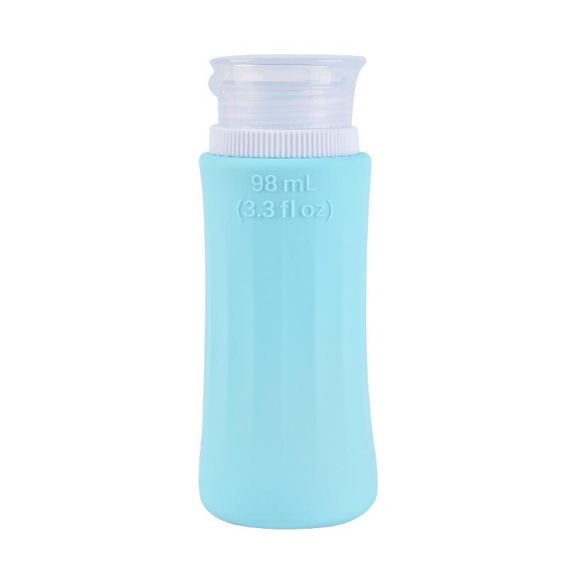 Vertical Stripes Silica Gel Cosmetic Bottle 98ml Inverted Reusable Travel Storage Empty Bottle Suit 98ml