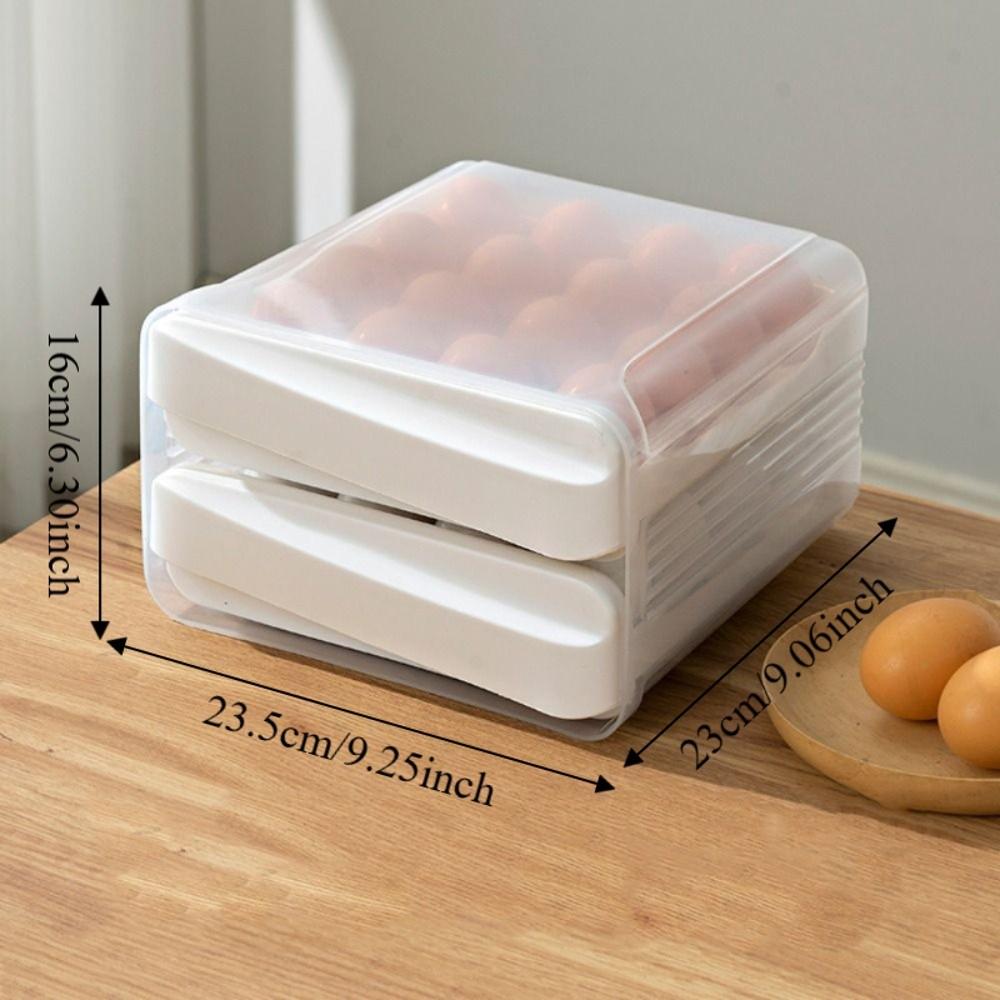 Schubladentyp Eier-Frischhaltebox Transparente Kühlschrank-Aufbewahrungsbox Frischhaltung
