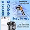 Wireless Earbuds Bluetooth 5.4 in Ear buds 6-Mic ENC Noise Cancelling Earphones LED Power 35H Playtime IP7 Waterproof Headphones for Android iOS