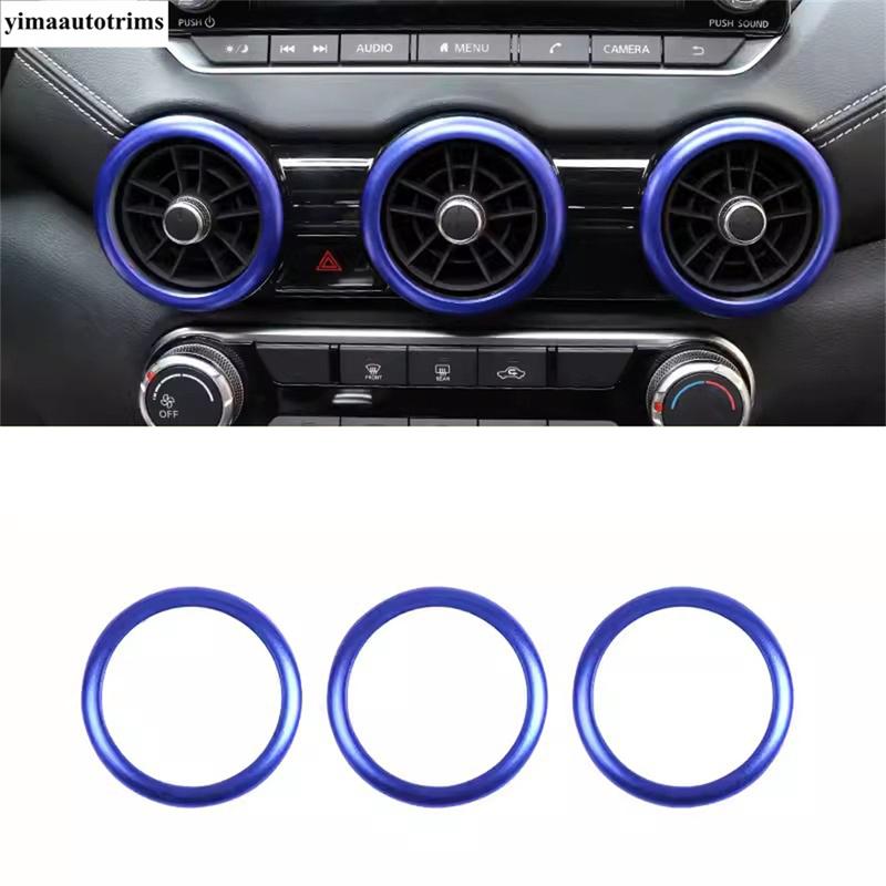 Zentraler mittlerer Luft-Klimaanlagen-Lüftungsauslass-Ring Kreisabdeckung Verkleidung Dekor Zubehör für Nissan Sentra / Sylphy - 2024