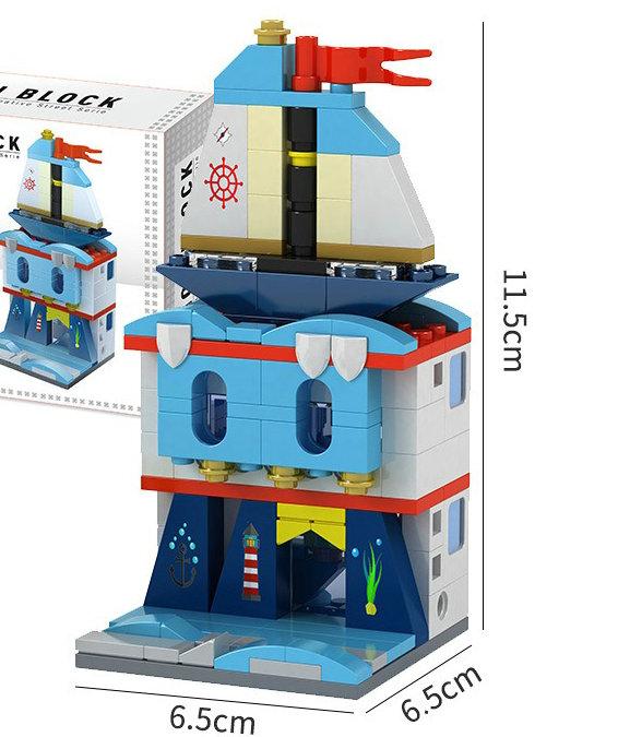 House Building Blocks Mini City Store Street View Snack Street Children'S Toys Boys And Girls Gifts Compatible With