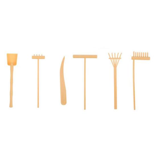 

Набор граблей для рисования песком, 6 шт., изысканный мини-настольный набор инструментов для грабли для песка в стиле дзен, набор инструментов для домашнего использования