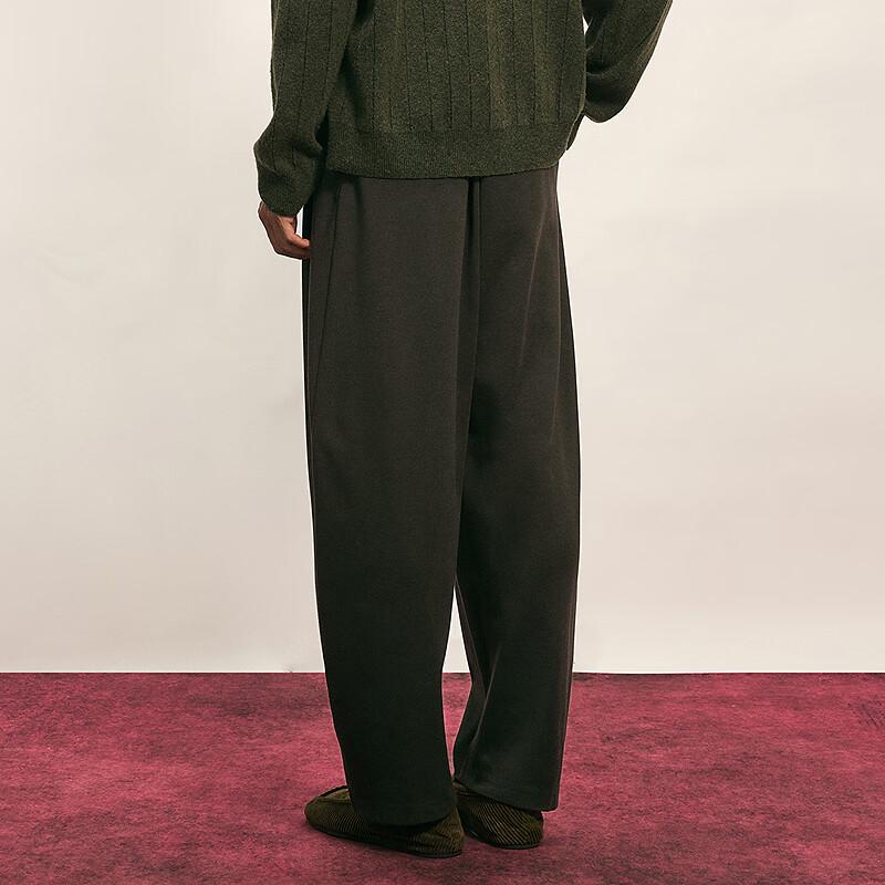 CROQUIS Men's 2025 Autumn Knitted Loose Curved Casual Pants