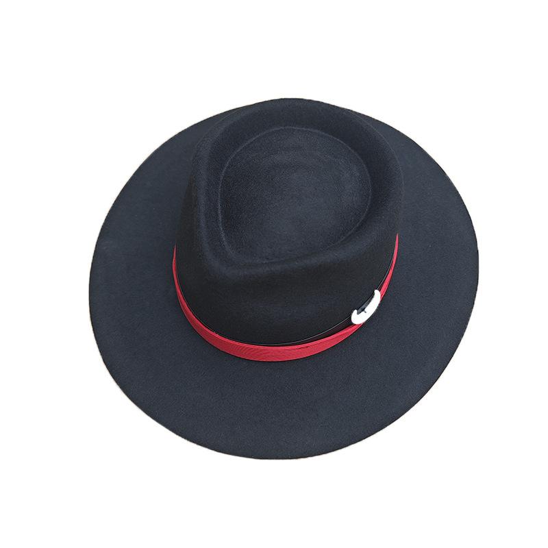 Retro Old Style Wool Top Hat, Webbing Felt Hat