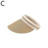 Women Sun Hats Female Outdoor Visor Beach Cap Brethable Empty Top Straw Cap