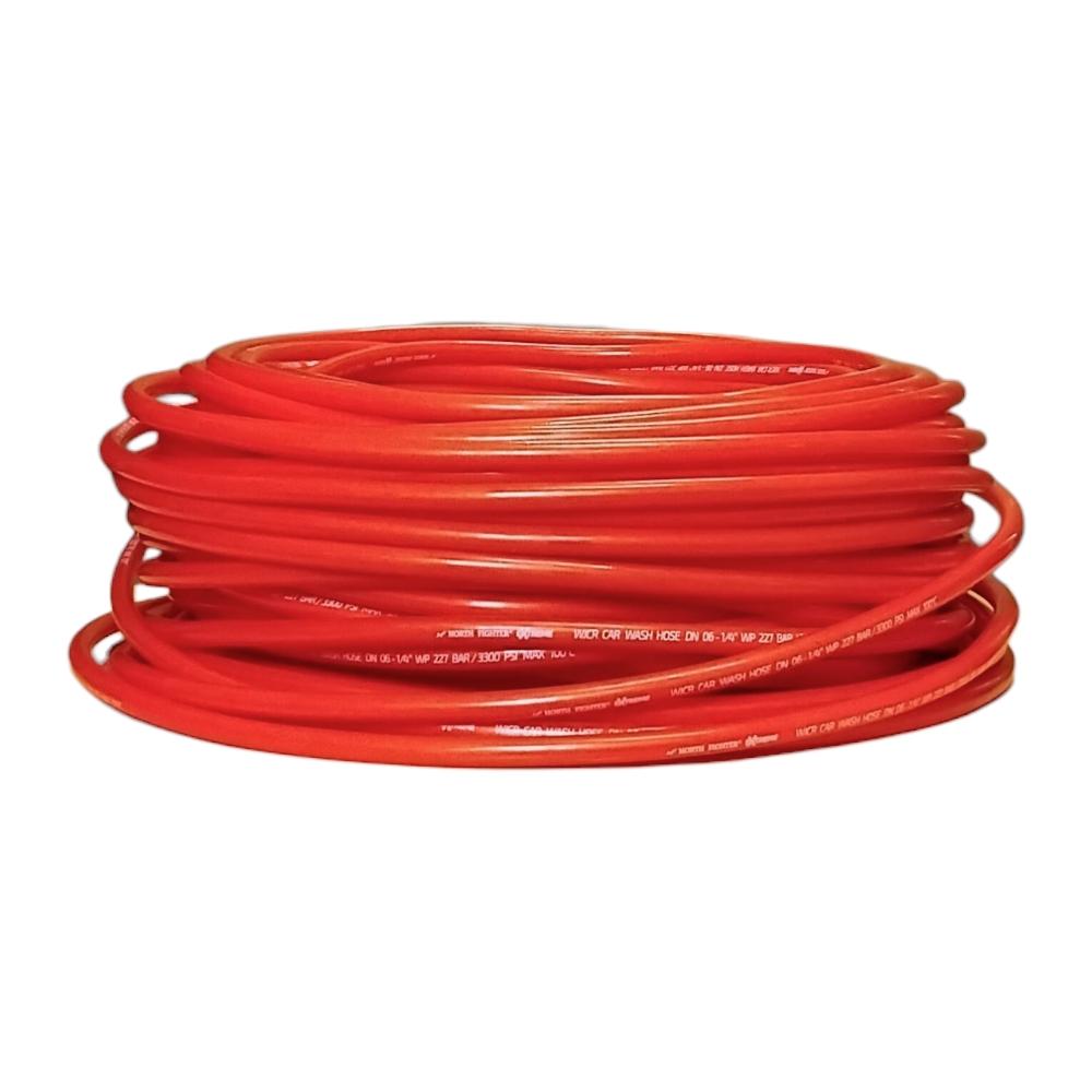Wąż Termoplast Do Myjki Dn06 227Bar 100° Czerwony Rolka 50Mb
