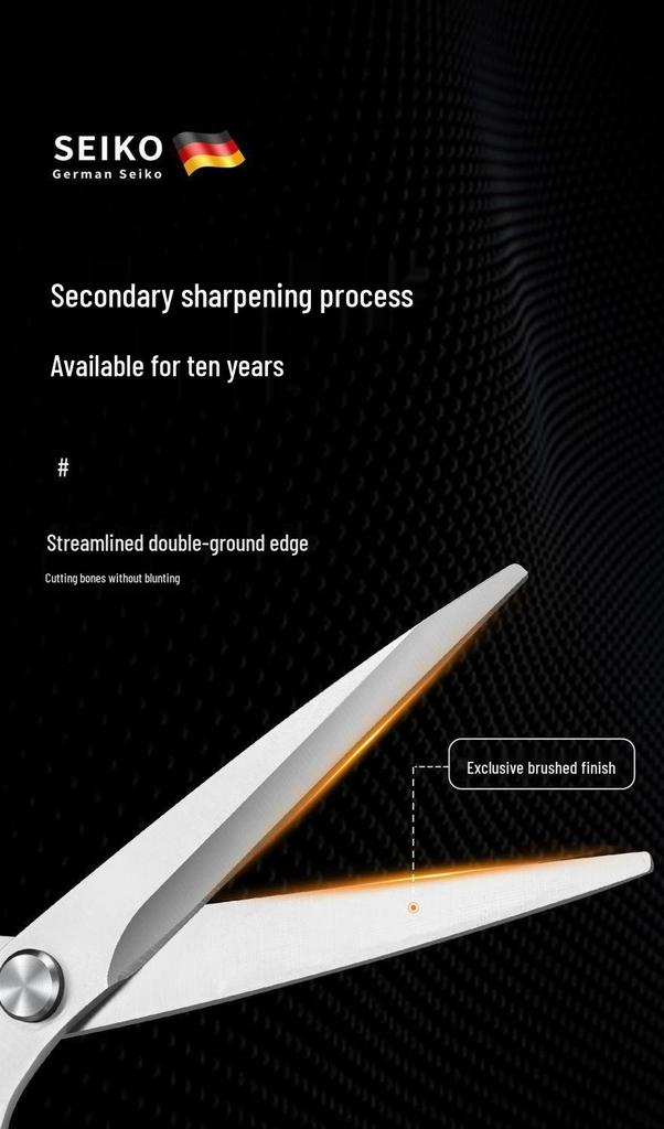 Heavy-Duty Stainless Steel Kitchen Scissors for Chicken and Fish