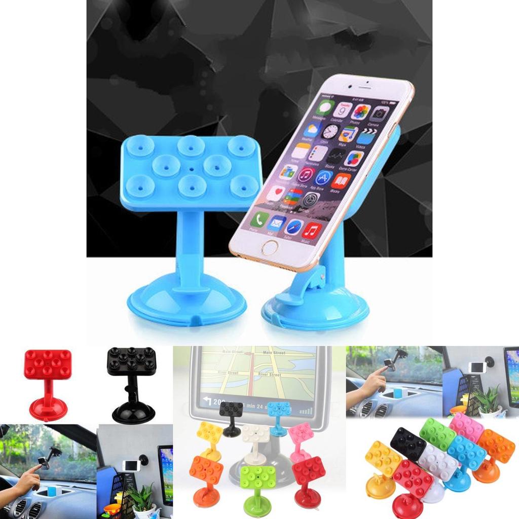 Universelle Autohalterung mit 8 Saugnäpfen 360 Grad drehbare Armaturenbrett-Handyhalterung