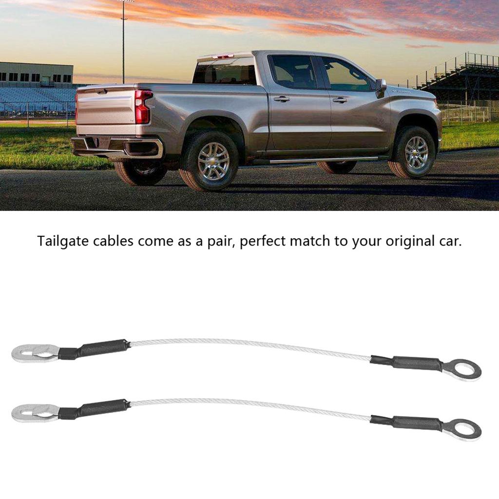 1Pair Pickup Truck Tailgate Tail Gate Cables Fit for Chevy C K 1500 2500 3500 88‑02