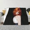 Mylene Farmer Decke Warm Fleece Weich Flanell Überwurfdecken Für Schlafzimmer Sofa Zuhause Herbst (2)