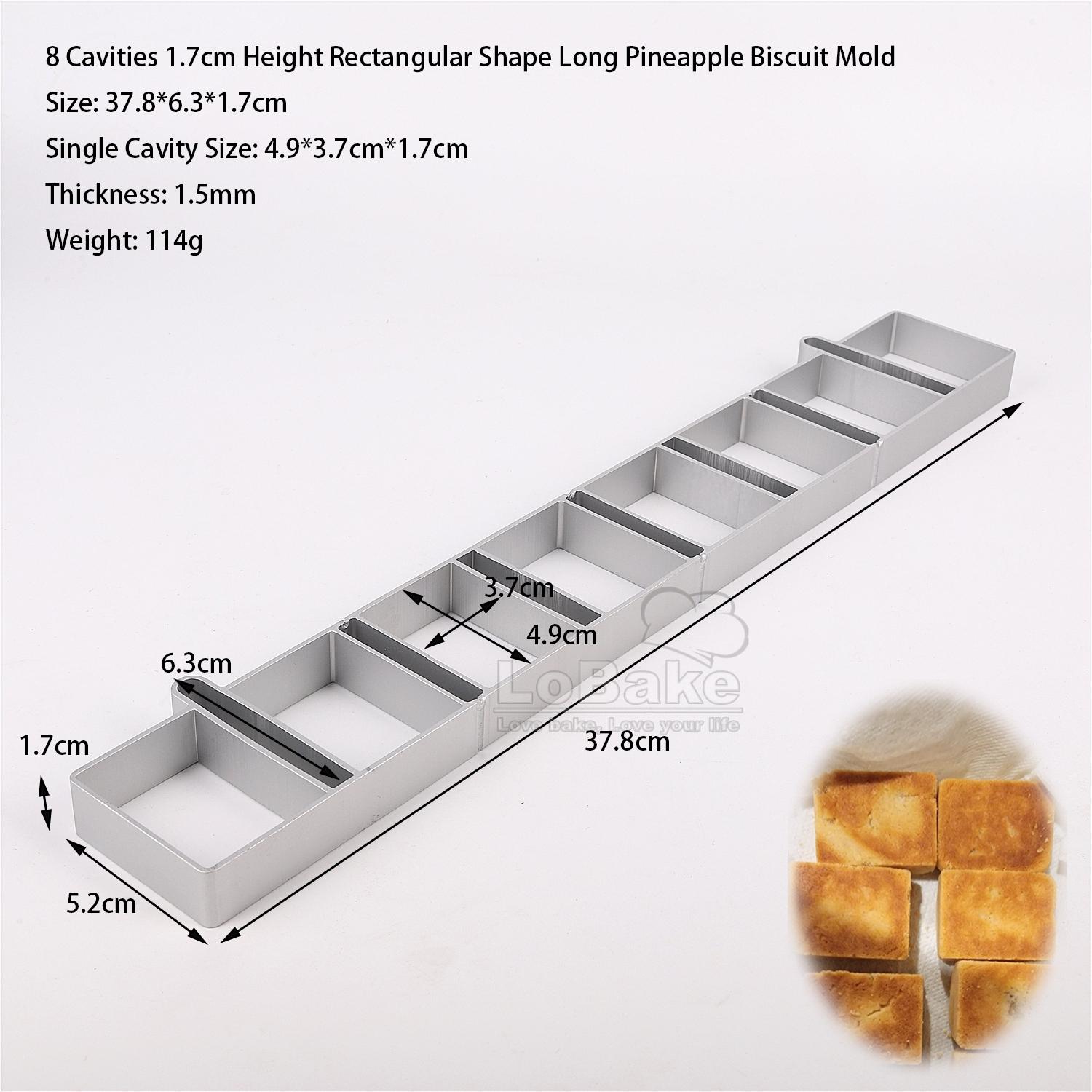 

Long Pineapple Biscuit Molds Round Oval Heart Square Rectangle Shape Aluminium Cake Cookie Fondant Cutter DIY Bakery Accessories