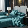 Bedding Set Solid Color Luxury Bedding Kit Rayon Satin Duvet Cover Set Twin Queen King Size Bed Set 4pcs Home Textile