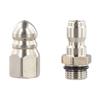 1PC High-Pressure Stainless Steel Sewer Nozzle Set For Effective Pipe Cleaning  Quick Connect Sewer Clean Drain Springler Head