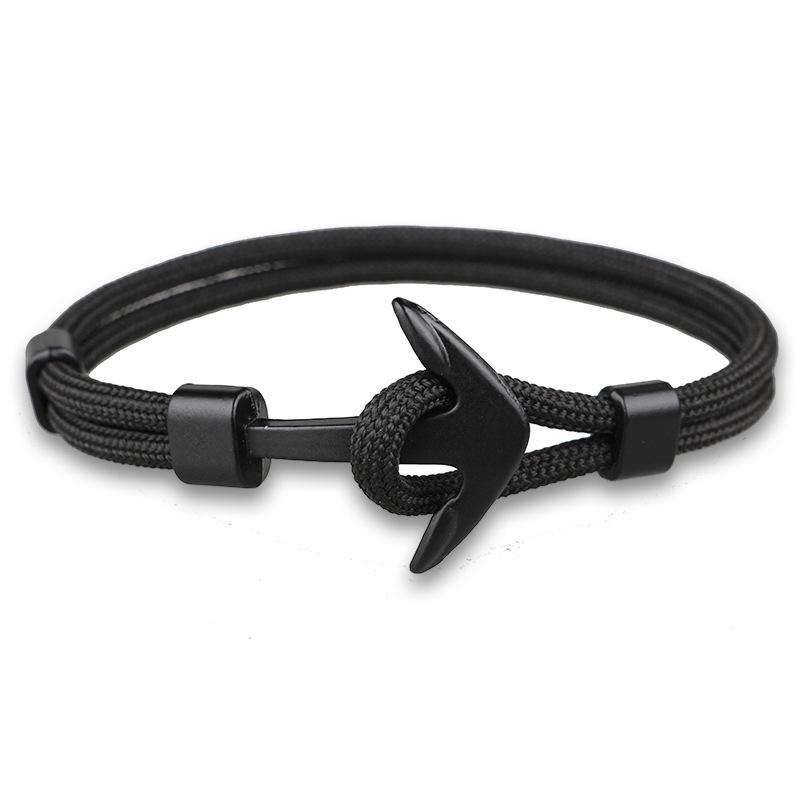 Trendy Men's Polyester Airplane Anchor Bracelet