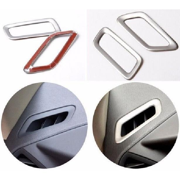 Stainless Steel Air Outlet Cover Trim For Volvo XC60 14-17 Air Vent Frame Strip