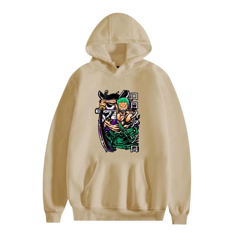 ONE PIECE Anime Hoodie Roronoa Zoro Hoodie Streetwear Kapuzenpullover Herren Damen Cosplay Sport