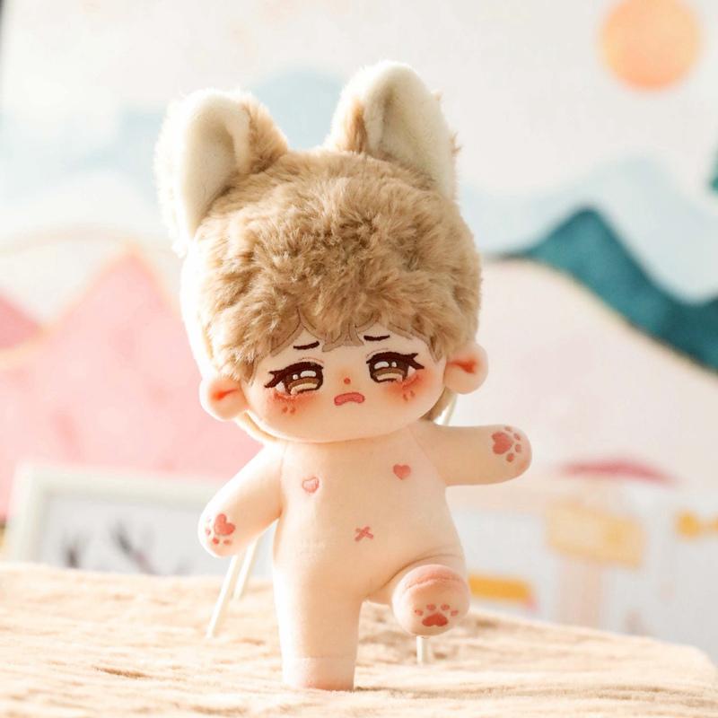 20cm Kawaii Plush Cotton Doll Idol Stuffed Super Star Figure Dolls Twelve Constellations Doll Can Change Clothes Gift