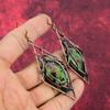 Copper Ruby Zoisite Earring Copper Wire Wrapped Earrings Handmade Earring Ruby Zoisite Jewelry Gemstone Earring Gifts For Her Copper Jewelry