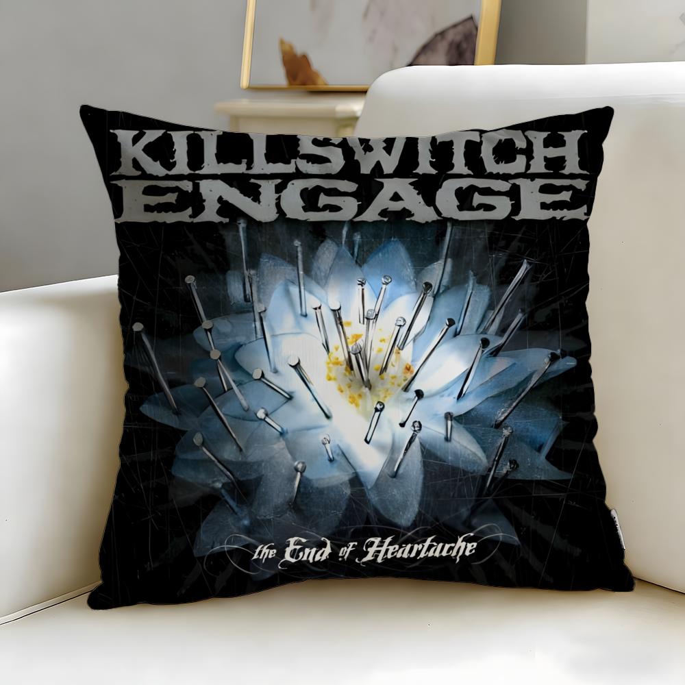 Klassische Band Killswitch Engage Kissenbezug Weich & Leicht zu Waschen – Vielseitig für Sofa, Bett, Reisen und Büro
