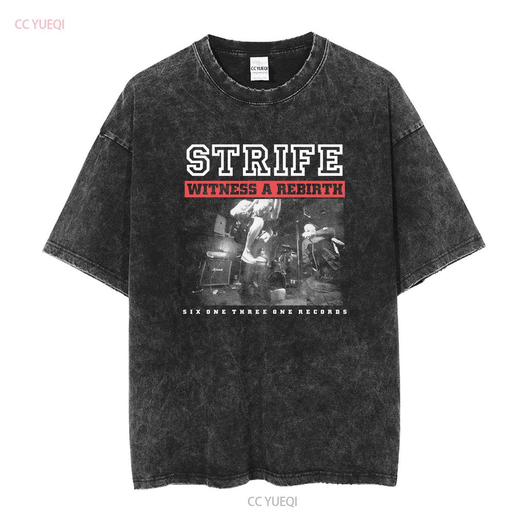 Vintage 2000s Strife Hardcore Band T Shirt Long or Short Sleeves Vintage Washed Comfortable Designer Clothes Slightly Casual