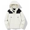 Autumn Hooded Outwear Windproof Coats Man Women Loose Zipper Drawstring Casual Coats Trendy Mountaineering Clothes