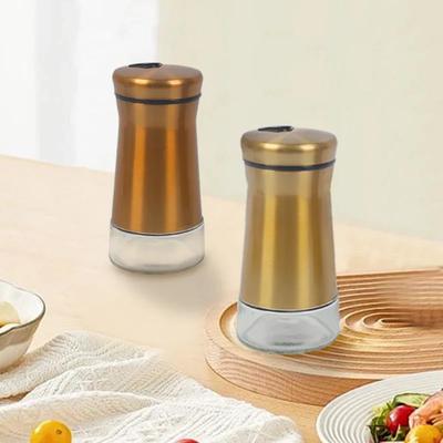 Salz Küche Shaker Gewürz Pfeffer Shaker Spender Utensilien Container Flaschen Stahl Edelstahl Zucker Jar Gläser