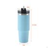 Tumbler with Lid and Straw Coffee Cup Stainless Steel Travel Mug for Outdoor Adventure, Road Trips,