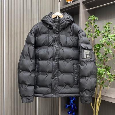 Men's Autumn Plus Plus Plush Thick Casual Versatile Solid Color Zipper Jacket Hooded Warm Loose Jacket