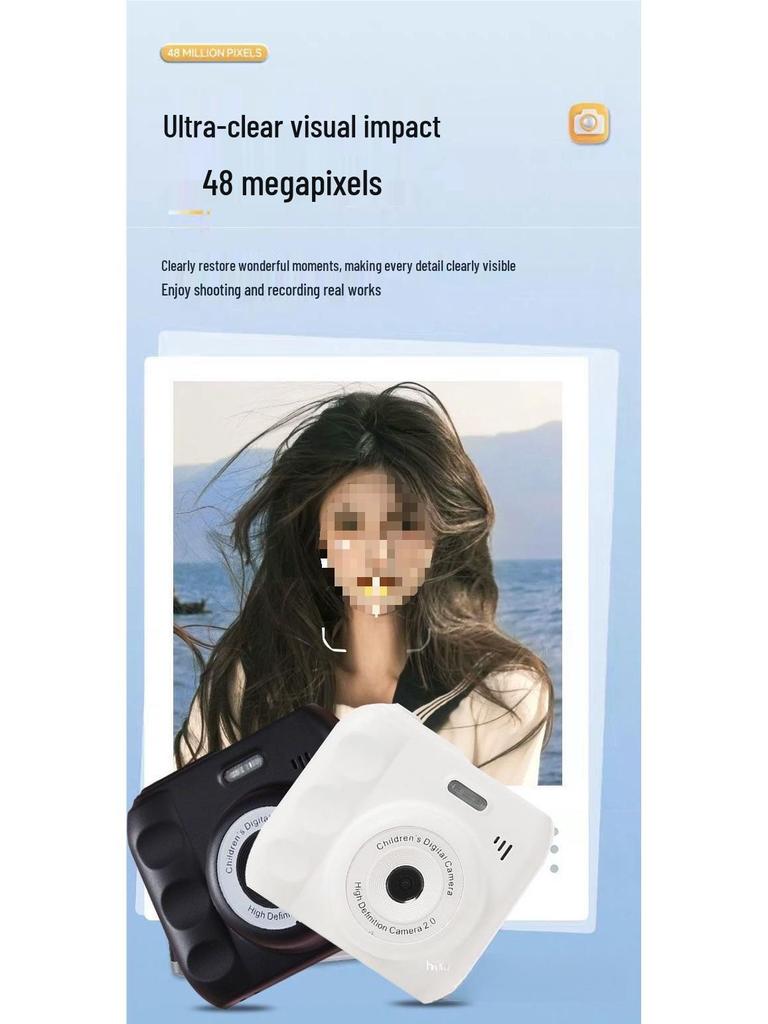 HD Dual Lens Cute Digital Camera - Ideal for Students, Travel, and Mobile Photography