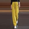 Women's High-Waist Cotton Wide-Leg Sweatpants, Slimming & Drapey Fit, Spring/Autumn 2025 Collection.