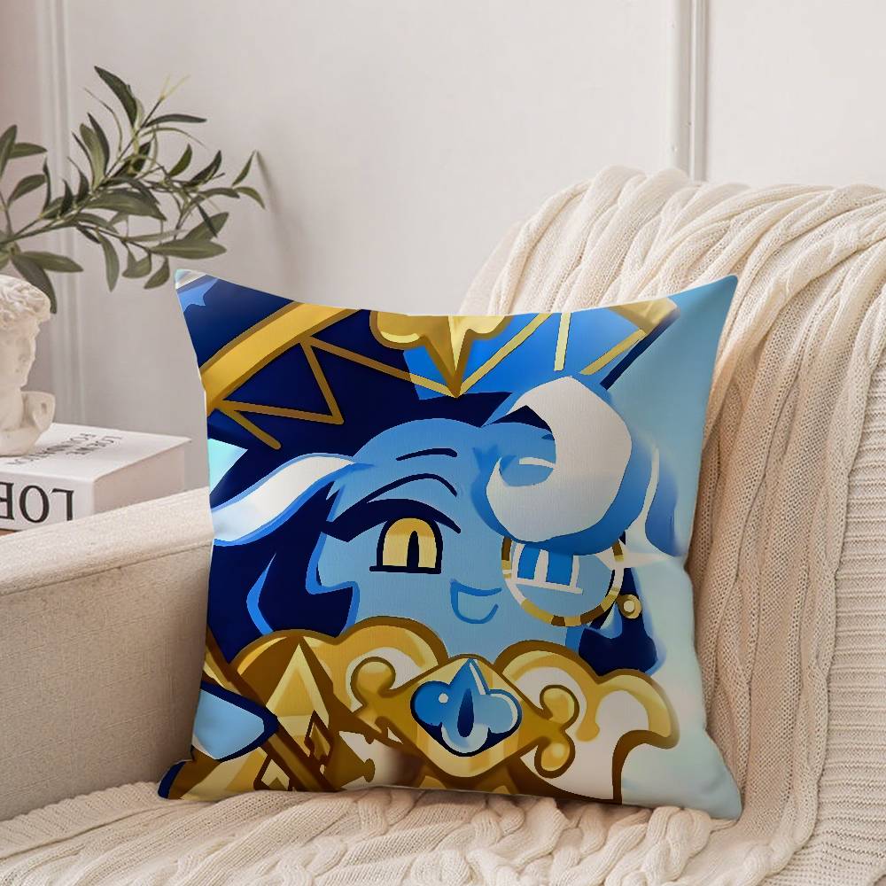 Game C-Cookie Run Kingdom Pillow Case Home Decor Throw For Sofa Bed Car Room Decor Gift Idea