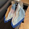 New 91 square scarf silk scarf female alphabet printing four seasons fashion landscape painting retro printing square scarf versatile