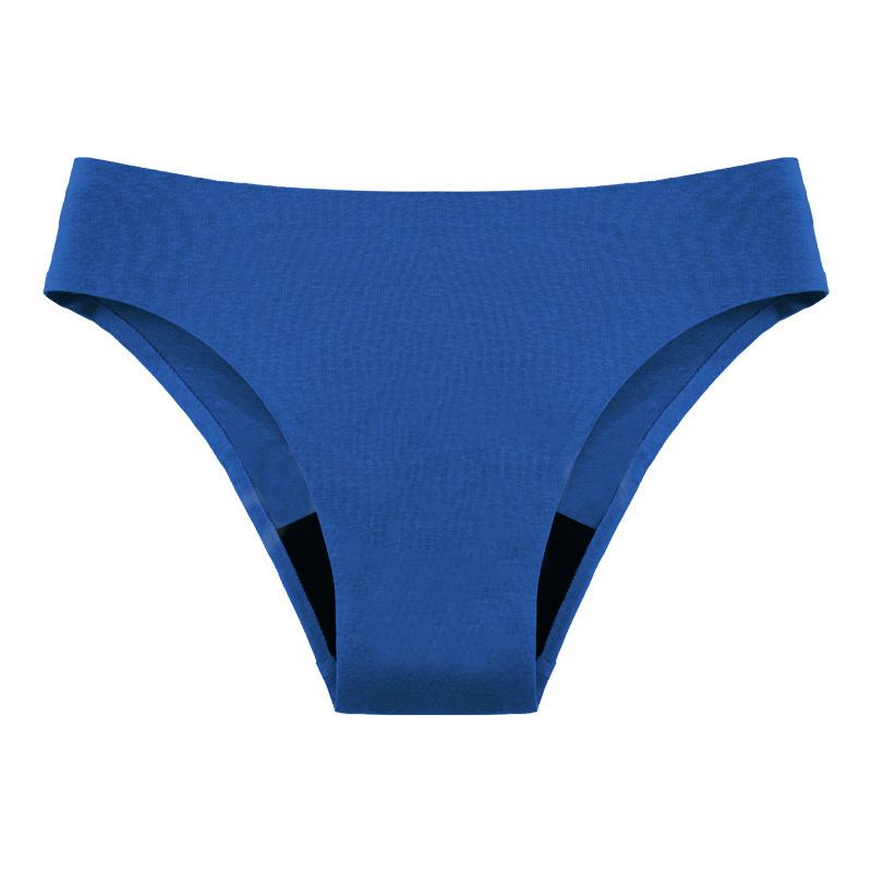 Women's Spring and Summer Sexy No Trace Ice Silk Four Layers of Waist Physiological Underwear