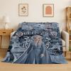 Cartoon Frozen Elsa Anna Prinzessin Mädchen Flanelldecke Weiche Warme Überwurfdecke für Schlafzimmer Wohnzimmer Bett Reise Picknick Kind