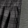 Women's Retro Plaid Fleece-Lined Wide-Leg Pants
