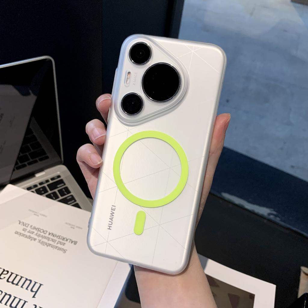 Huawei Mate70pro Magnetische Lumineszierende Handyhülle Eisnebel Pura70U Mattiert Sturzsicher Mt60 Schutzhülle
