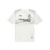 Li Ning Sports Lifestyle Series Logo Print Letter Round Neck Pullover Short Sleeve T-Shirt Men T-Shirt Off-White ATST657-1