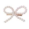 Sweet Women Bow Full Faux Pearl Inlaid Hairpin Hair Clip Barrette Party Headwear