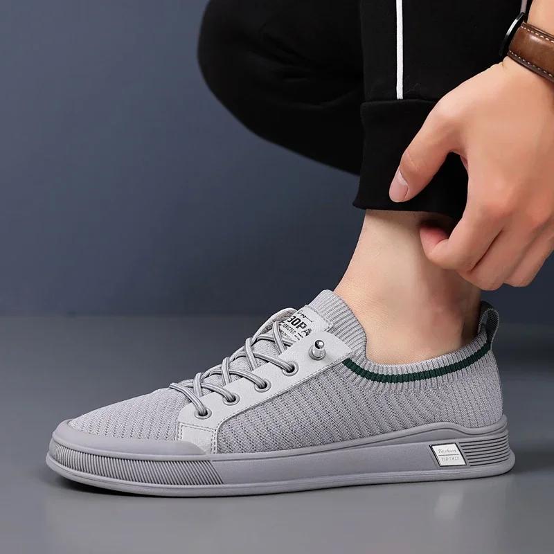 Zapatos para Hombre 2026 Nuevo Malla Transpirable Ligero Delgado Estilo Pie Perezoso Sobre Moda y Tendencia Zapatos Deportivos y de Ocio