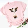 Stampa Mamma Chihuahua T-shirt da Donna Estate Nuova Moda T-shirt Divertente Design Cane Bella Ragazza T-shirt Tee Shirt Femme
