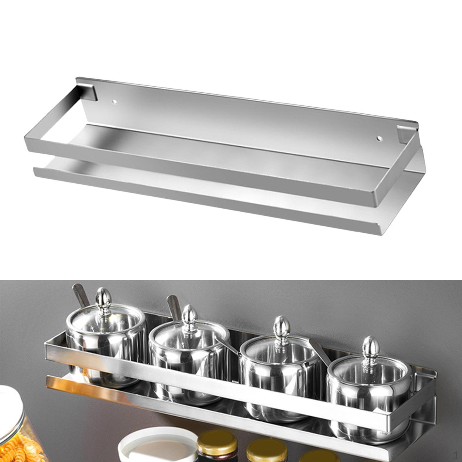 

Плавающая настенная полка для ванной комнаты, угловое хранилище, кухонный органайзер для дома 40cmx10cmx5.8cm