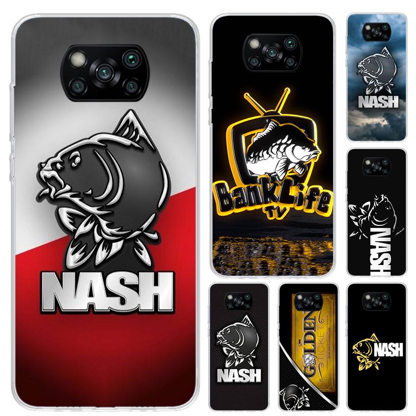 Nash Fishing Art Phone Case for Xiaomi Poco X5 X6 X7 Pro F7 Ultra M7 Redmi 15 15C 13 13C 12 12C 10 10A 10C 9 9A 9C 9T Shell Poco