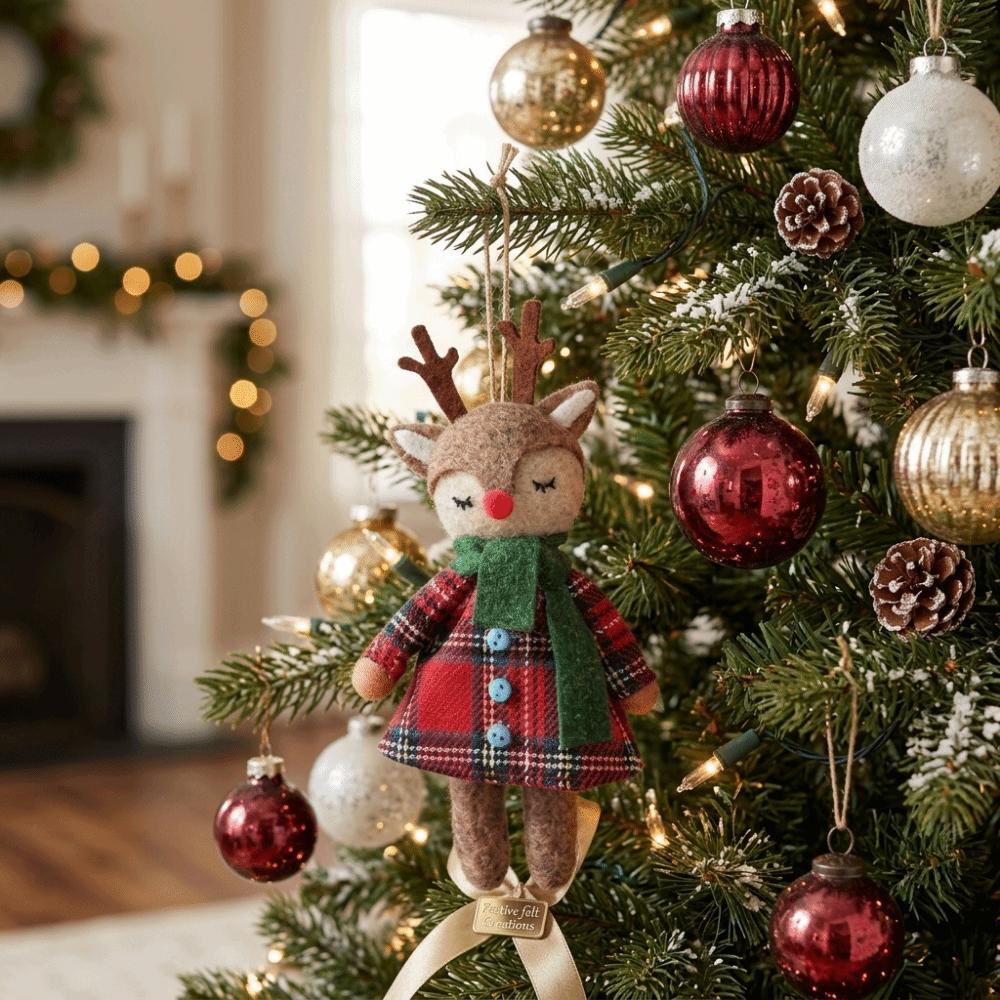 Vintage Style Christmas Tree Decorations Durable Christmas Tree Hanging Pendant Winter Season