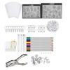 Shrink Plastic Sheet Kit Art Kit Include Shrink Film Paper and Shrinky Art Paper with Pattern Hole Punch for Kids Creative Craft