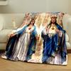 Sacred Hearts with Heavenly AngelsFlannel blanket for bedroom, living room, sofa, and nap