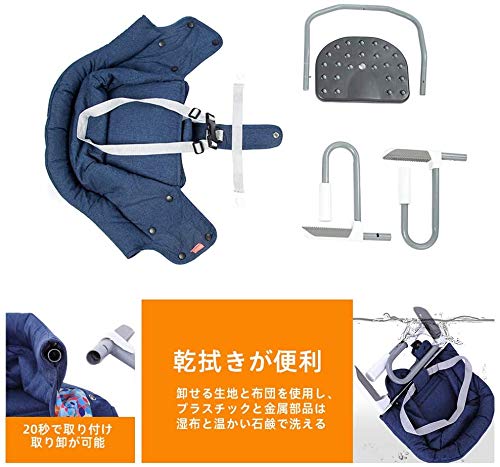 Laiqianle Folding Baby Table Chair, Ideal for Children 6 Months to 3 Years Old (Black)